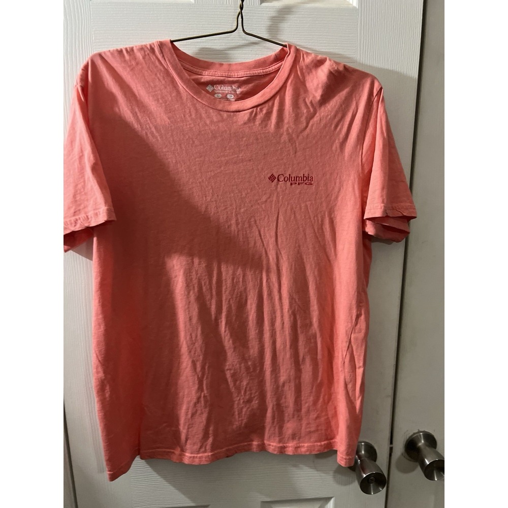 Columbia PFG Short Sleeve T-Shirt‎ Mens Performance Fishing Gear Marlin L
